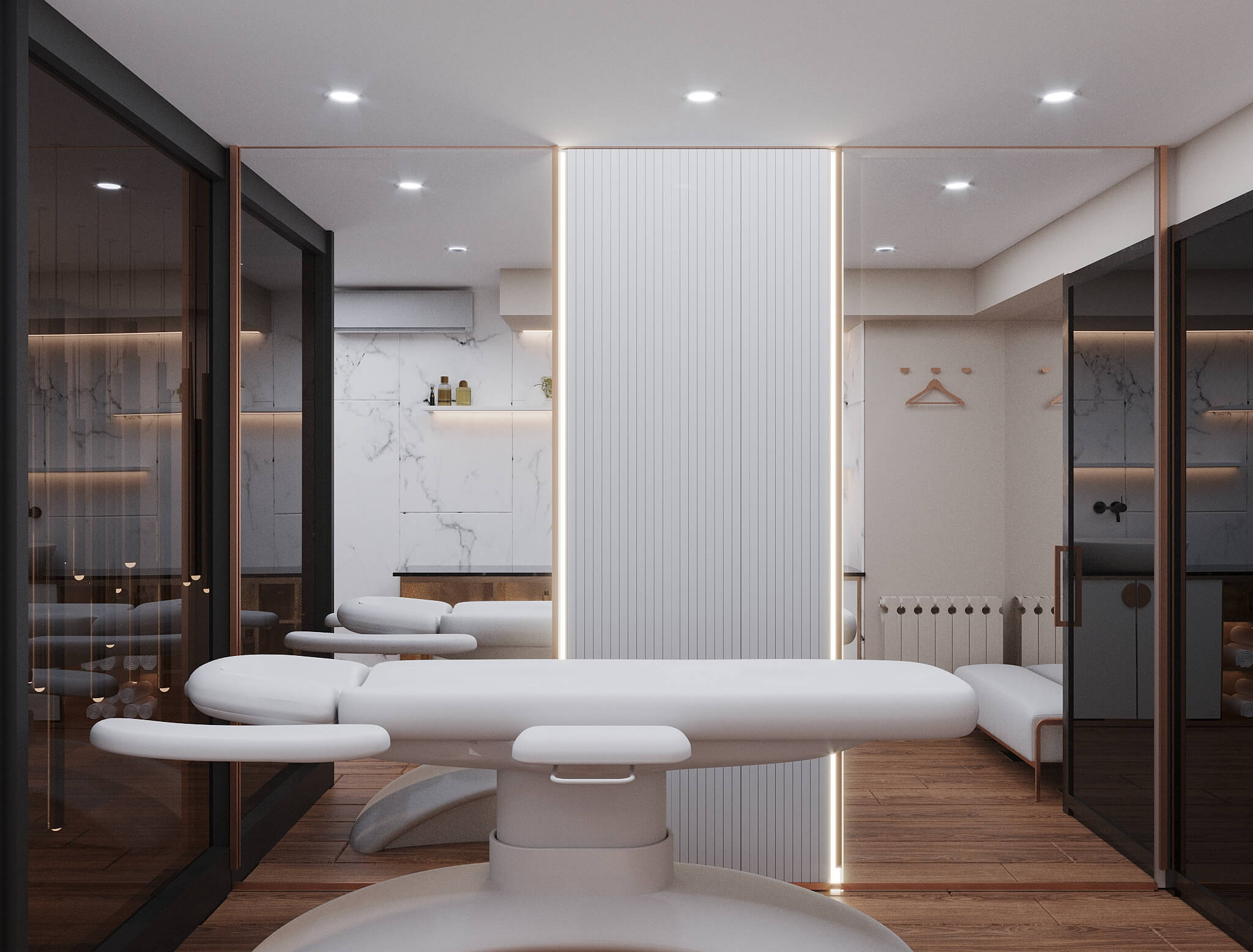 სილამაზის სალონის ინტერიერის დიზაინი | ფალიაშვილზე