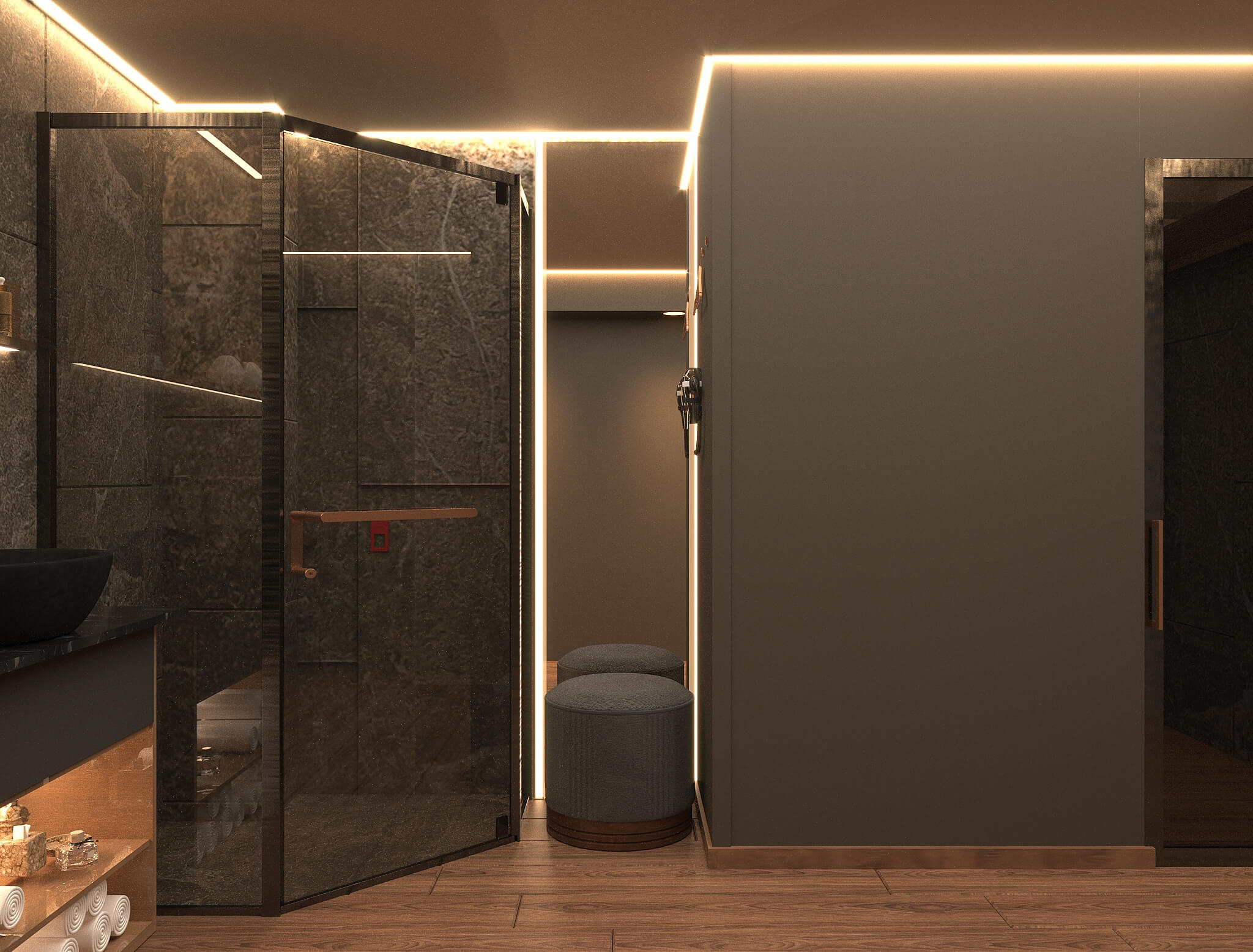 სილამაზის სალონის ინტერიერის დიზაინი | ფალიაშვილზე