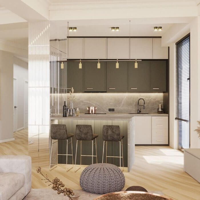 სახლი ვაკეში | ინტერიერის დიზაინი