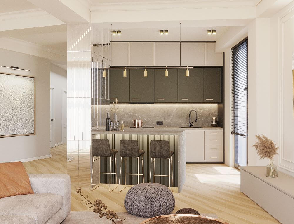 სახლი ვაკეში | ინტერიერის დიზაინი