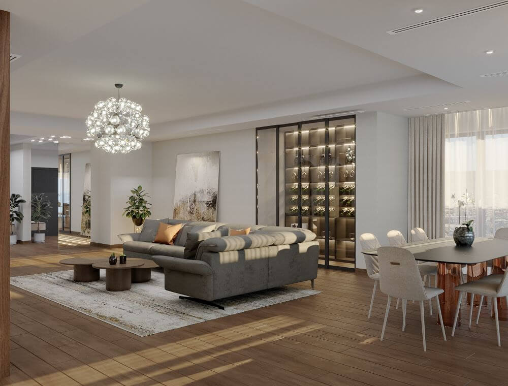 ინტერიერის დიზაინი | სახლი ჭავჭავაძეზე