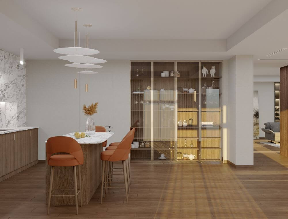 ინტერიერის დიზაინი | სახლი ჭავჭავაძეზე