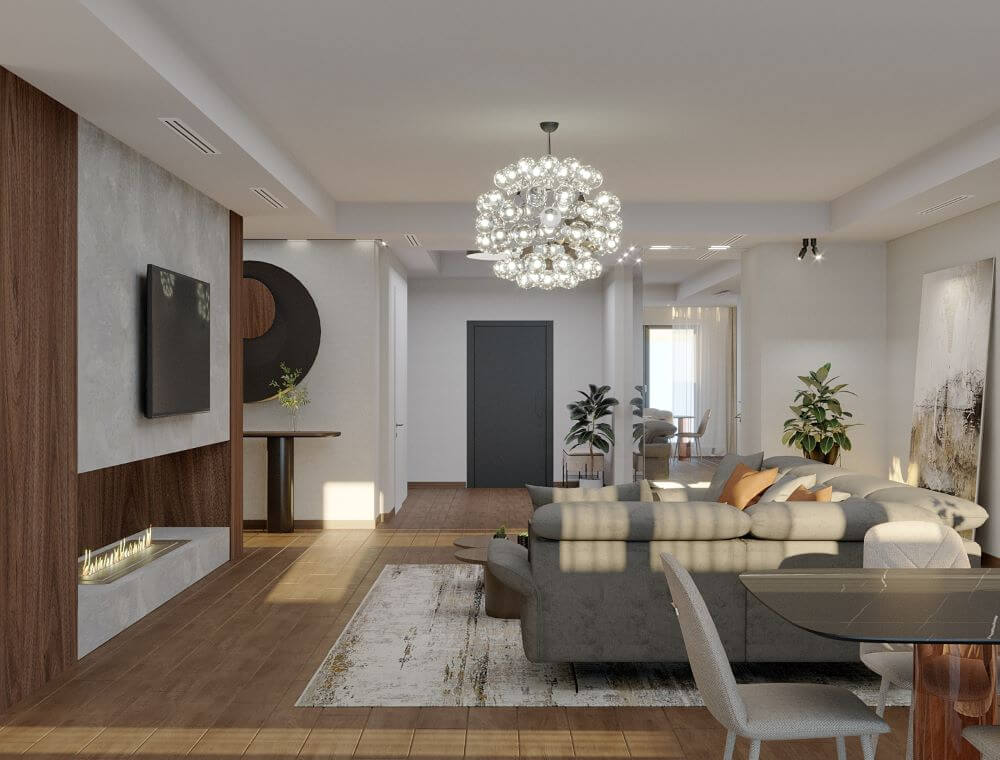 ინტერიერის დიზაინი | სახლი ჭავჭავაძეზე