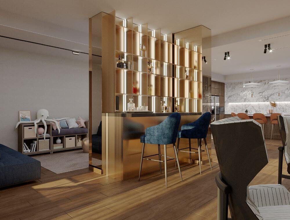 ინტერიერის დიზაინი | სახლი ჭავჭავაძეზე