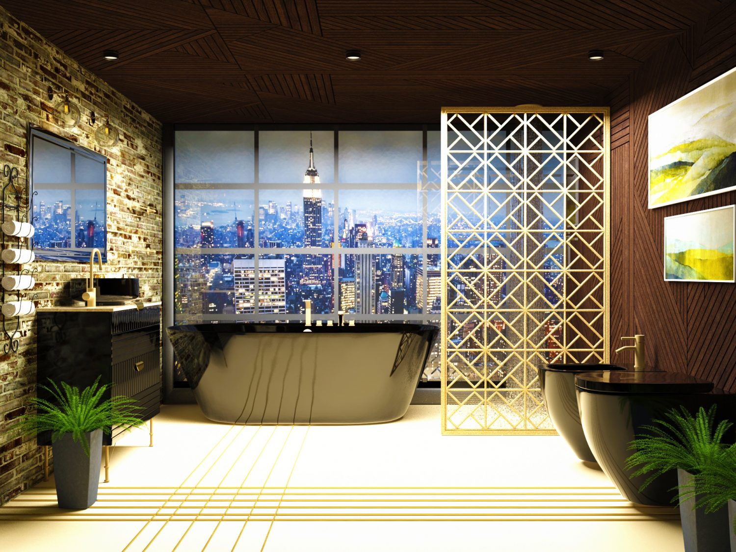 sastumros interieris dizaini varshavashi