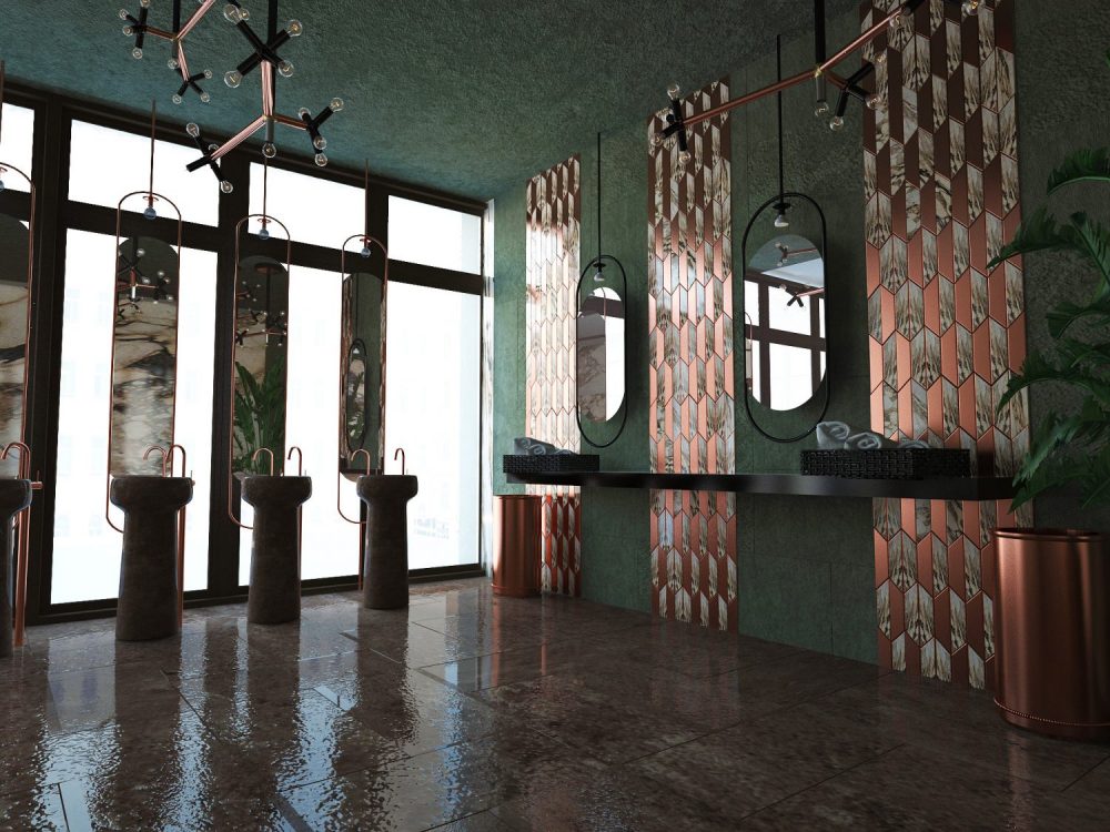 sastumros interieris dizaini varshavashi