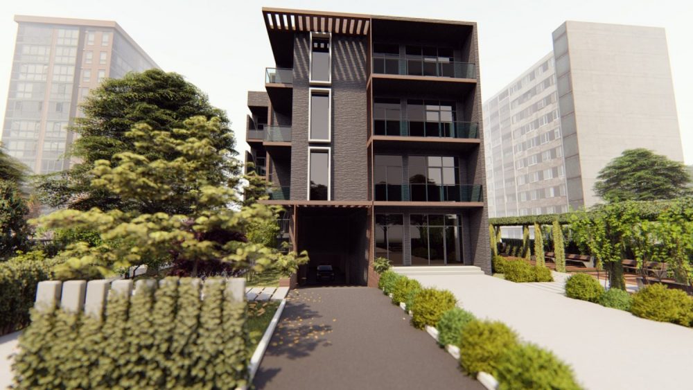 mravalbiniani sacxovrebeli saxlis arqiteqturea