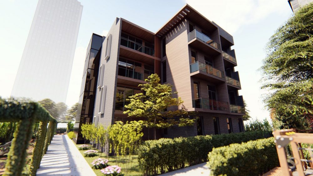 mravalbiniani sacxovrebeli saxlis arqiteqturea