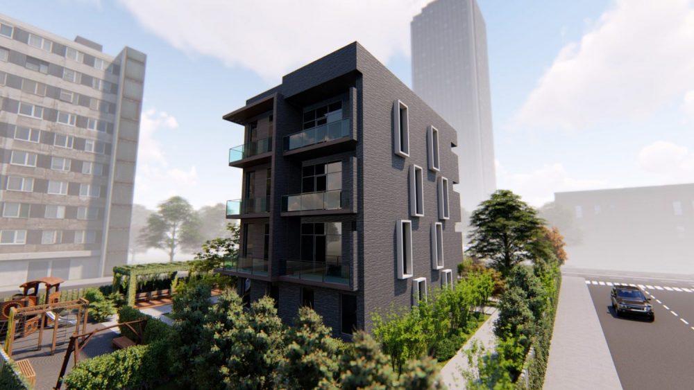 mravalbiniani sacxovrebeli saxlis arqiteqturea